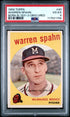 1959 Topps #40 Warren Spahn PSA 4