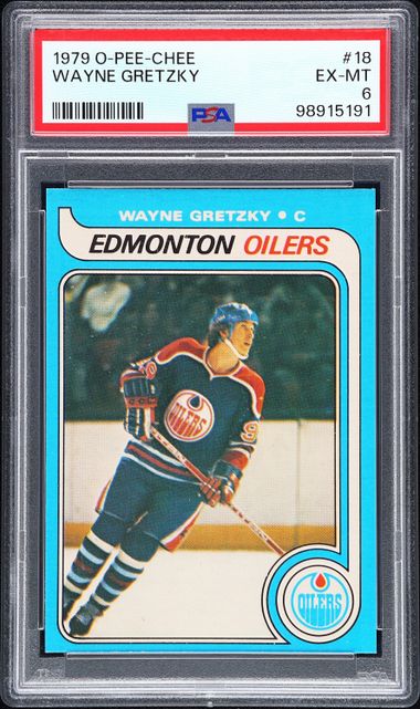 1979-80 O-Pee-Chee #18 Wayne Gretzky PSA 6 (Rookie)