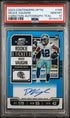 2023 Panini Contenders Optic Variation Teal Autograph #108 Deuce Vaughn #03/75 PSA 10 (Rookie)
