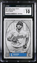 2021 Topps Gypsy Queen Black & White #99 Eddie Rosario #07/50 CGC 10
