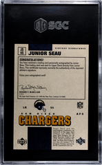 2001 Upper Deck Vintage Signatures #JSVS Junior Seau SGC 9 (Auto 10) | Eastridge Sports Cards