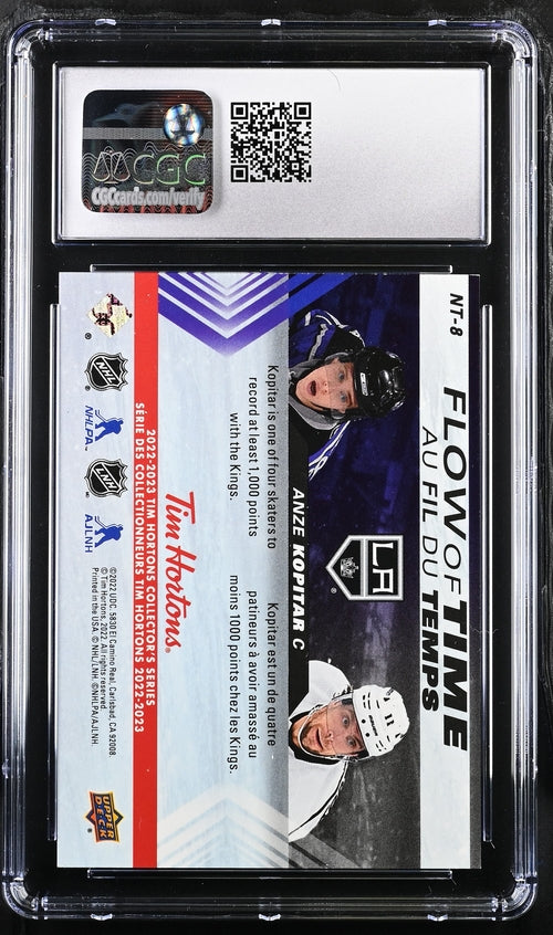 2022-23 Upper Deck Tim Hortons Flow of Time #NT-8 Anze Kopitar CGC 9