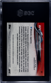 2018 Topps Chrome UFC Diamond Refractor #32 Francis Ngannou SGC 9.5