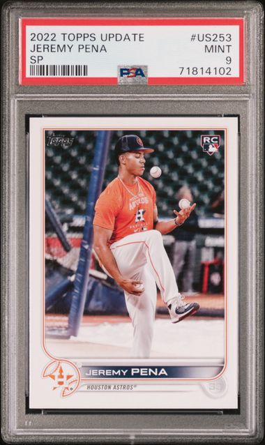 2022 Topps Update Image Variation SP #US253 Jeremy Pena PSA 9 (Rookie)