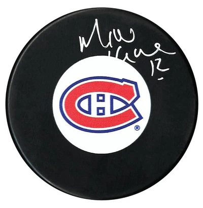 Mike Keane Autographed Montreal Canadiens Puck (COJO Sports)