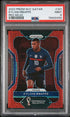 2022 Panini Prizm World Cup Qatar Red Mojo #101 Kylian Mbappe #06/99 PSA 9