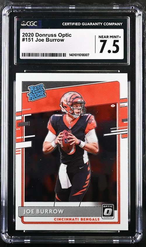 2020 Donruss Optic #151 Joe Burrow CGC 7.5 (Rookie)