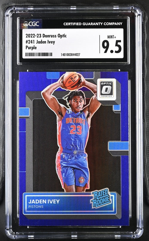 2022-23 Donruss Optic Purple #241 Jaden Ivey CGC 9.5 (Rookie)