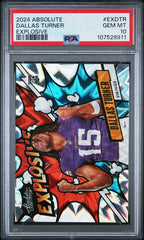 2024 Absolute Explosive #27 Dallas Turner PSA 10 (Rookie) | Eastridge Sports Cards