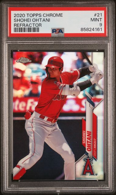 2020 Topps Chrome Refractor #21 Shohei Ohtani PSA 9