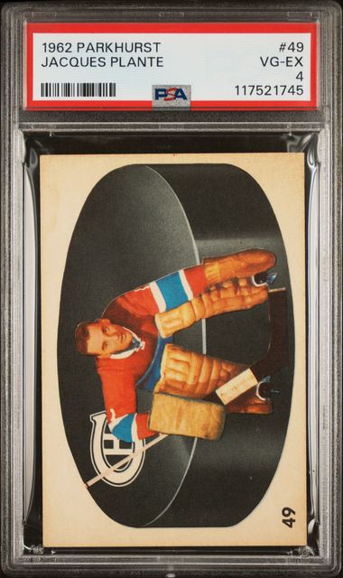 1962-63 Parkhurst #49 Jacques Plante PSA 4