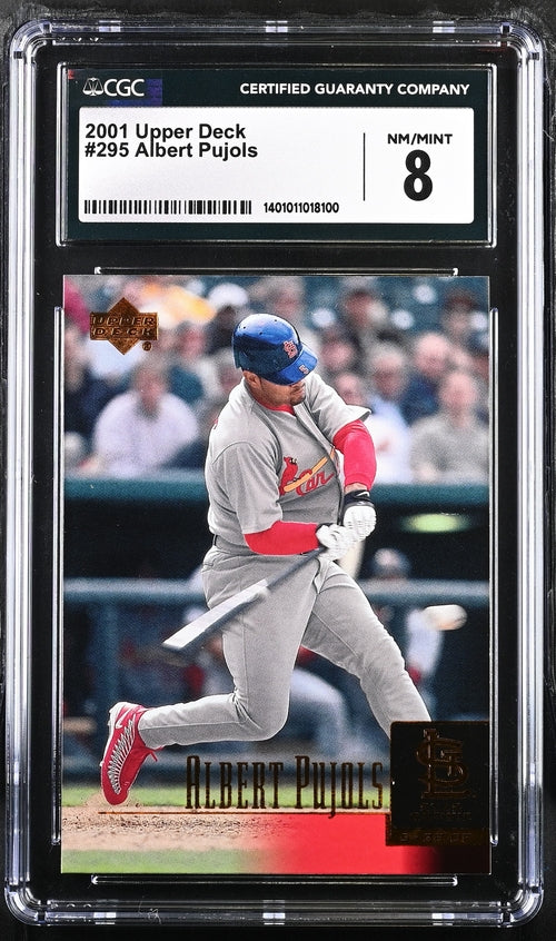 2001 Upper Deck #295 Albert Pujols CGC 8 (Rookie)