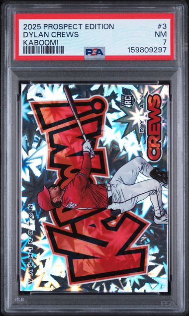 2025 Panini Prospect Edition Kaboom! #3 Dylan Crews PSA 9 (Rookie)