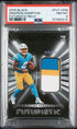 2025 Panini Black Futuristic Relic #FUT-OHN Omarion Hampton #038/199 PSA 8 (Rookie)