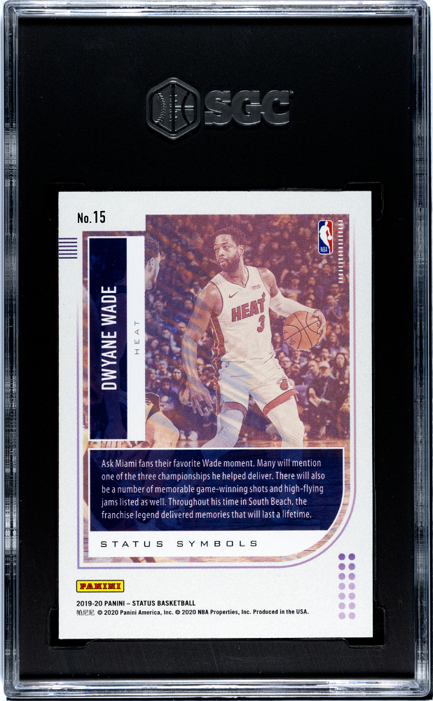 2019-20 Panini Status Symbols #15 Dwayne Wade SGC 10