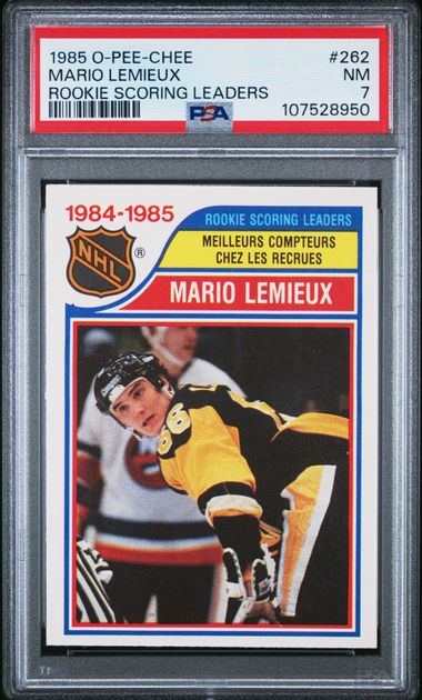 1985-86 O-Pee-Chee #262 Mario Lemieux PSA 7 | Eastridge Sports Cards