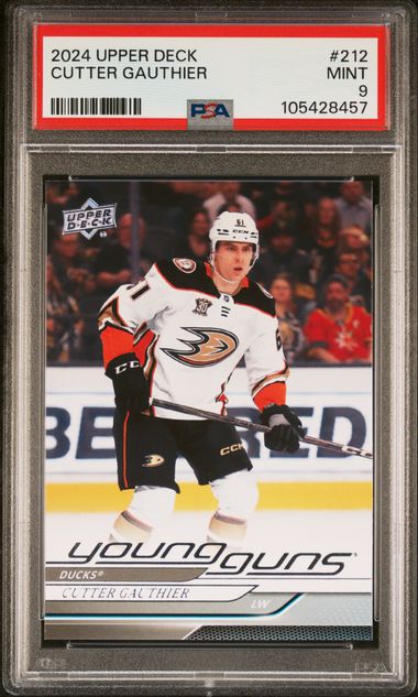 2024-25 Upper Deck #212 Cutter Gauthier PSA 9 (Rookie) | Eastridge Sports Cards