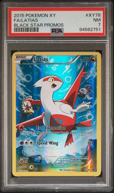 2015 Pokemon XY Black Star Promos #XY78 Latias - Full Art PSA 7