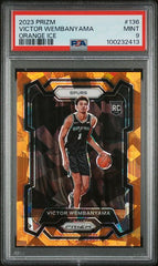 2023-24 Panini Prizm Orange Ice #136 Victor Wembanyama PSA 9 (Rookie) | Eastridge Sports Cards