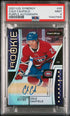 2021-22 Upper Deck Synergy Purple Autograph #99 Cole Caufield #43/99 PSA 9 (Rookie)