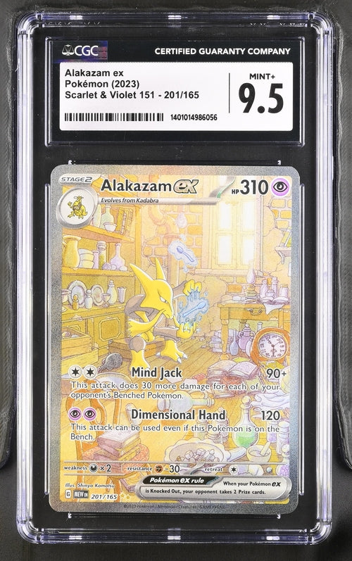 2023 Pokemon 151 #201 Alakazam ex CGC 9.5