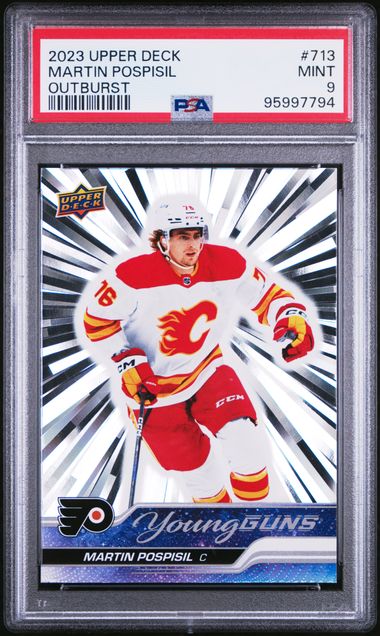 2023-24 Upper Deck Outburst #713 Martin Pospisil PSA 9 (Rookie)