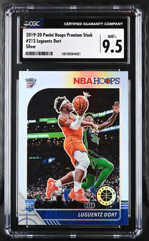 2019-20 Panini Hoops Premium Stock Silver #213 Luguentz Dort CGC 9.5 (Rookie)