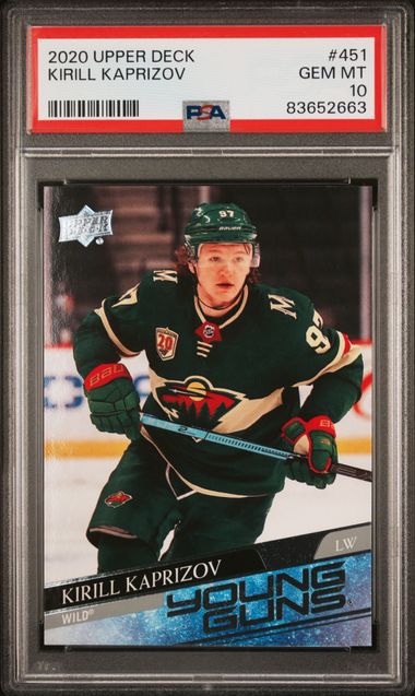 2020-21 Upper Deck #451 Kirill Kaprizov PSA 10 (Rookie)