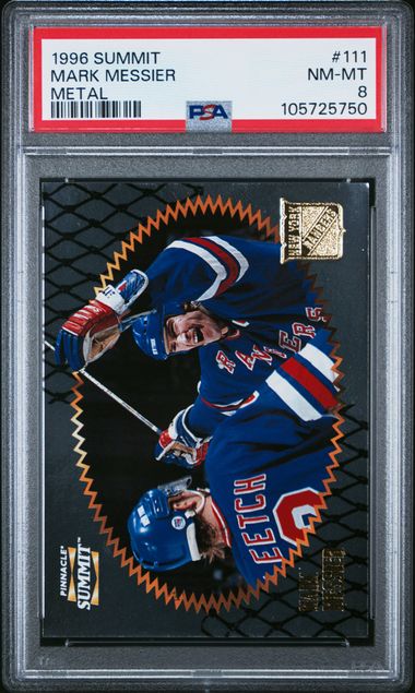 1996-97 Pinnacle Summit Metal #111 Mark Messier PSA 8