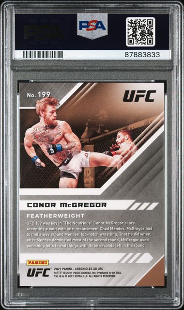 2021 Chonicles UFC Asia Red #199 Conor McGregor #80/88 PSA 10