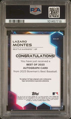 2023 Bowman's Best Best of '23 Autographs #B23LM Lazaro Montes PSA 9 | Eastridge Sports Cards