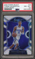 2020-21 Panini Select White Prizm #72 Tyrese Haliburton #043/149 PSA 8.5 (Rookie) | Eastridge Sports Cards