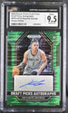 2023 Panini Prizm Draft Picks Draft Picks Autographs Green Pulsar #DPA-KYG Keyonte George #04/25 CGC 9.5 (Auto 10) (Rookie)