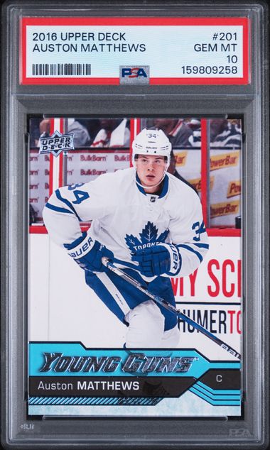 2016-17 Upper Deck #201 Auston Matthews PSA 10 (Rookie)