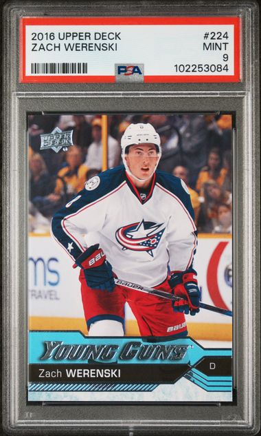 2016-17 Upper Deck #224 Zach Werenski PSA 9 (Rookie)