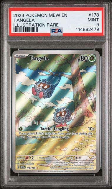 2023 Pokemon 151 #178 Tangela - Illustration Rare PSA 9