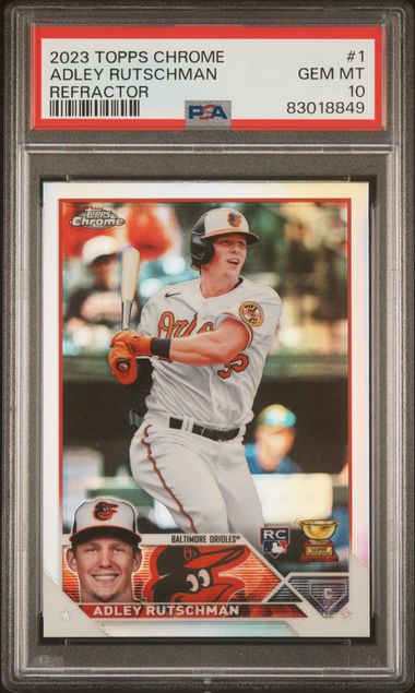 2023 Topps Chrome Refractor #1 Adley Rutschman PSA 10 (Rookie)