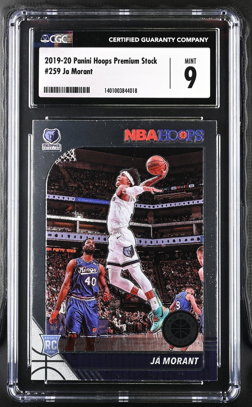 2019-20 Panini Hoops Premium Stock #259 Ja Morant CGC 9 (Rookie)