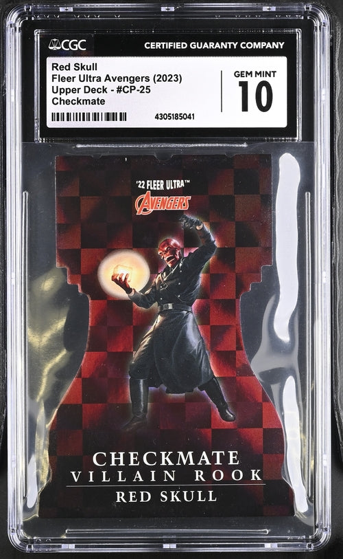 2023 Fleer Ultra Avengers Checkmate #CP-25 Red Skull CGC 10
