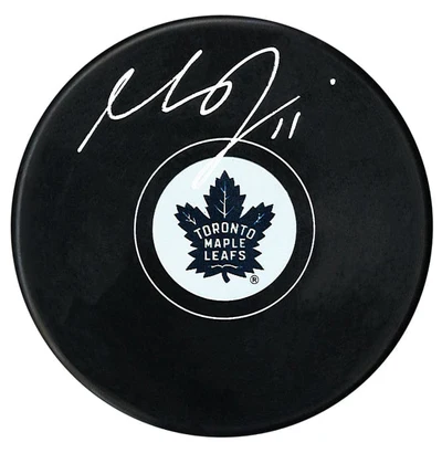 Max Domi Autographed Toronto Maple Leafs Puck (COJO Sports)
