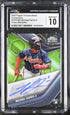 2023 Topps Chrome Black Autographs Green Refractor #CBA-MH Michael Harris II #69/99 CGC 10 (Auto 10) (Rookie)
