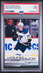 2024-25 Upper Deck #201 Zachary Bolduc PSA 9 (Rookie) | Eastridge Sports Cards