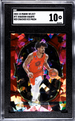 2022-23 Panini Select Red Cracked Ice Prizm #71 Shaedon Sharpe SGC 10