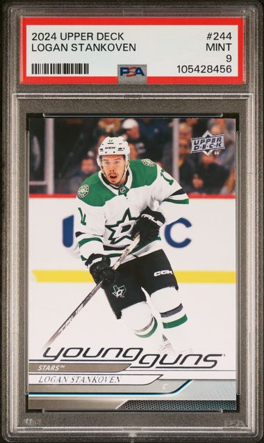 2024-25 Upper Deck #244 Logan Stankoven PSA 9 (Rookie) | Eastridge Sports Cards