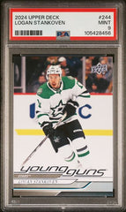 2024-25 Upper Deck #244 Logan Stankoven PSA 9 (Rookie) | Eastridge Sports Cards