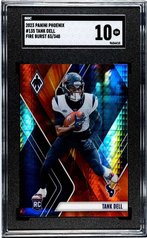 2023 Panini Phoenix Fire Burst #135 Tank Dell #083/340 SGC 10 (Rookie)