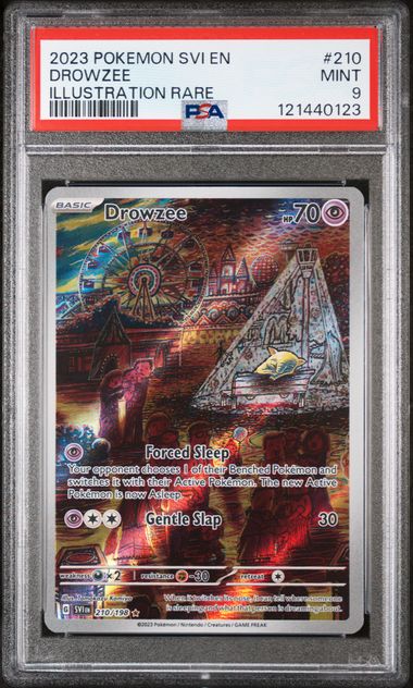 2023 Pokemon Scarlet & Violet #210 Drowzee - Illustration Rare PSA 9