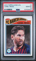 2019 Topps Living UCL #1 Lionel Messi PSA 10 | Eastridge Sports Cards