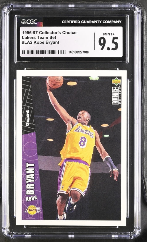 1996-97 Collector's Choice Lakers Team Set #LA2 Kobe Bryant CGC 9.5 (Rookie)