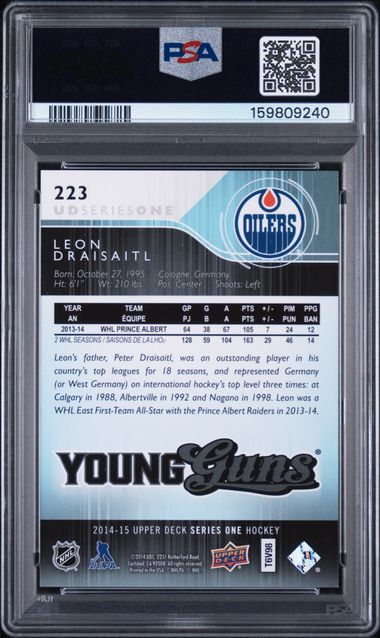 2014-15 Upper Deck #223 Leon Draisaitl PSA 9 (Rookie)